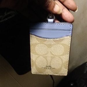 Coach Lanyard with ID holder. Very new w/o tag